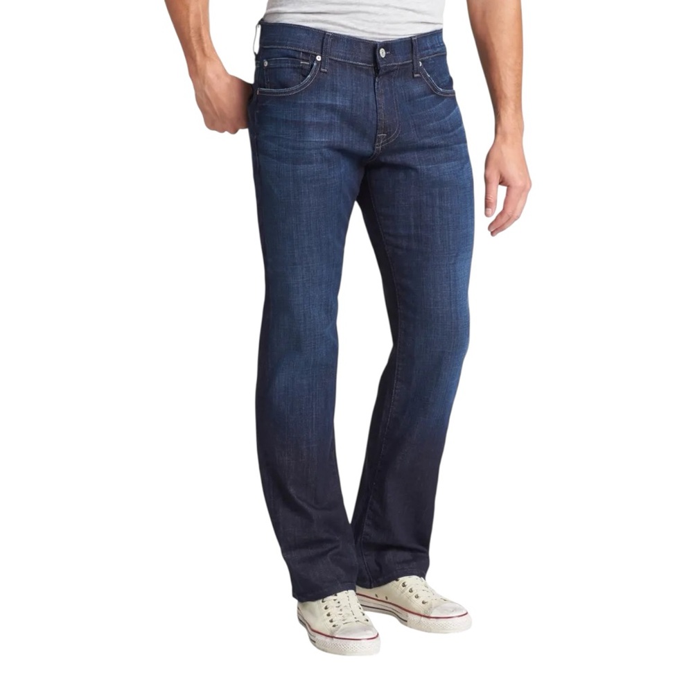 7 For All Mankind Austyn relaxed straight-leg‎ jeans Size 33 100% cotton